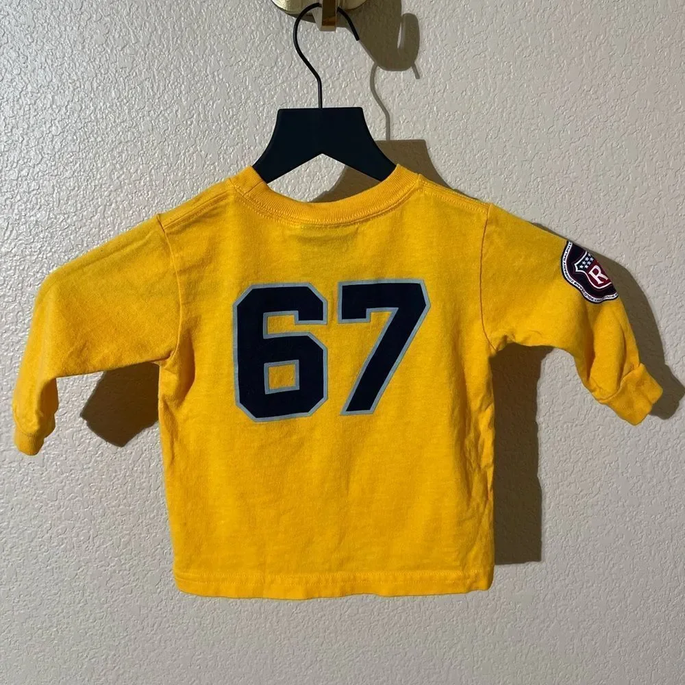 Ralph Lauren Yellow Polo Jeans Kids Long Sleeve Tee